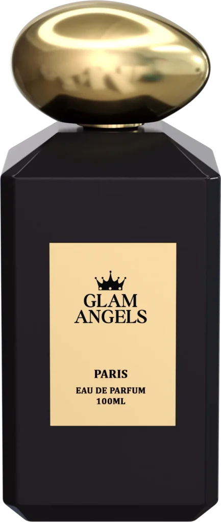 Μαύρο άρωμα Glam Angels με χρυσό καπάκι, συσκευασία 100ml